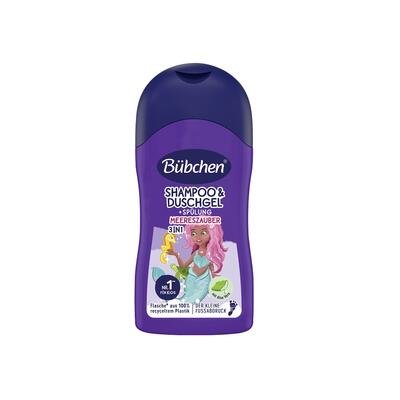 BÜBCHEN KIDS Šampon & sprchový gel & kondicionér 3v1 Malá mořská víla 50 ml