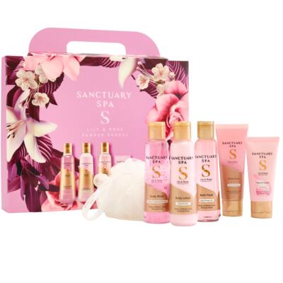 Sanctuary Spa Dárkový set Lilie & Růže Pamper Parcel