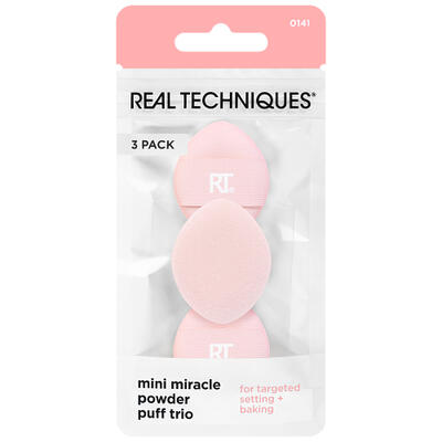 REAL TECHNIQUES Mini zázračná houbička Powder Puff 3 ks - 1